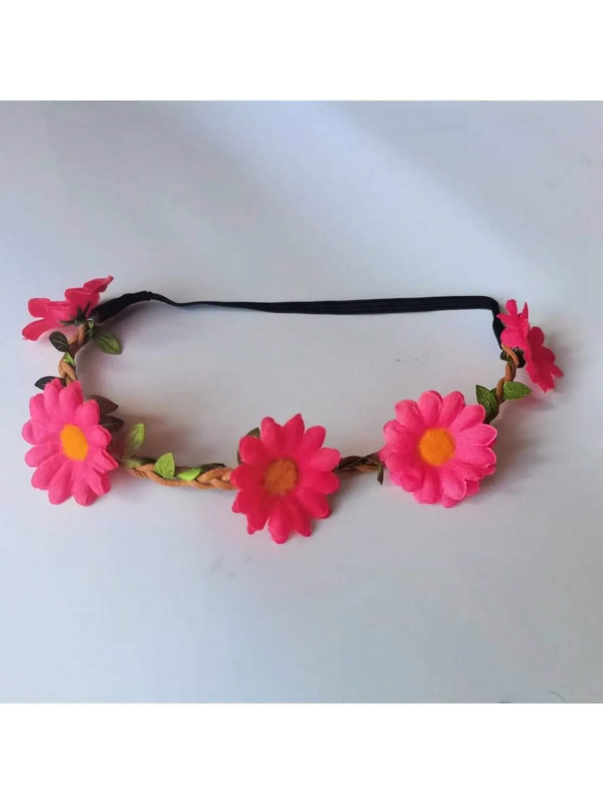 1 Piece Multicolor Lady Girl Fashion Flower Crown Floral Garland Daisy Bohemia Headbands Head Ties For Festival Wedding Party Themed Beach Party