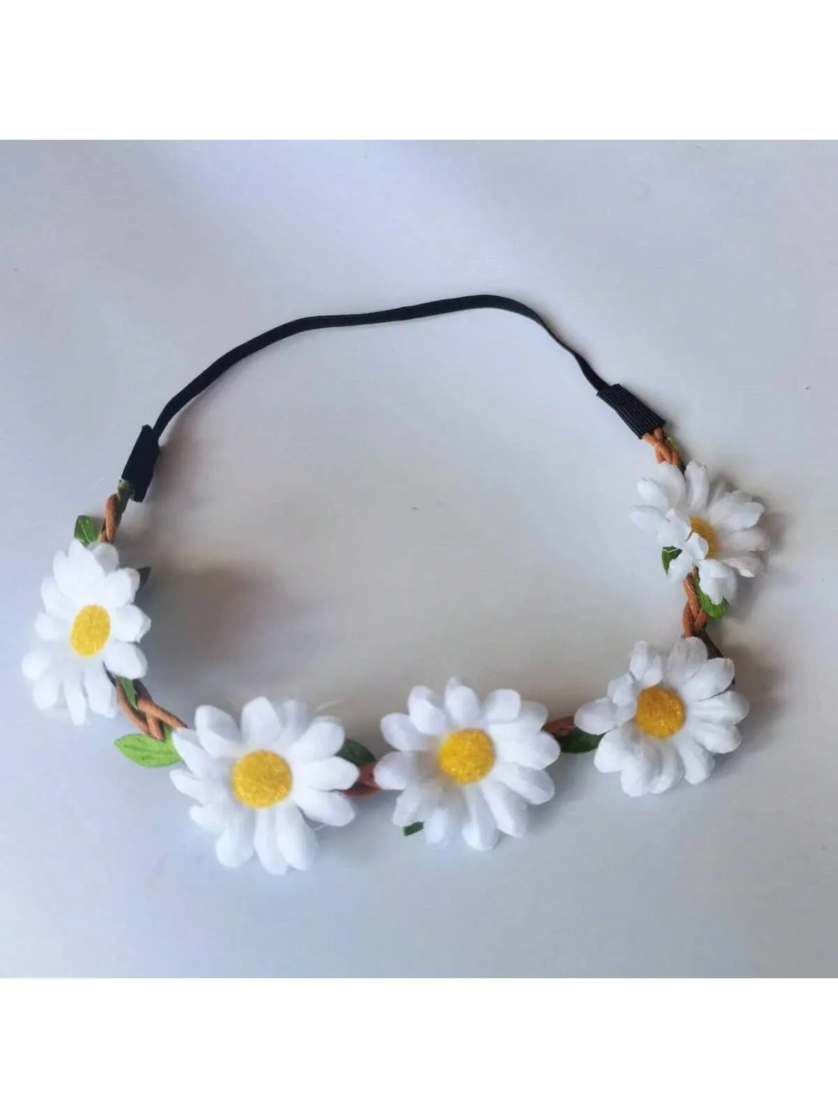 1 Piece Multicolor Lady Girl Fashion Flower Crown Floral Garland Daisy Bohemia Headbands Head Ties For Festival Wedding Party Themed Beach Party