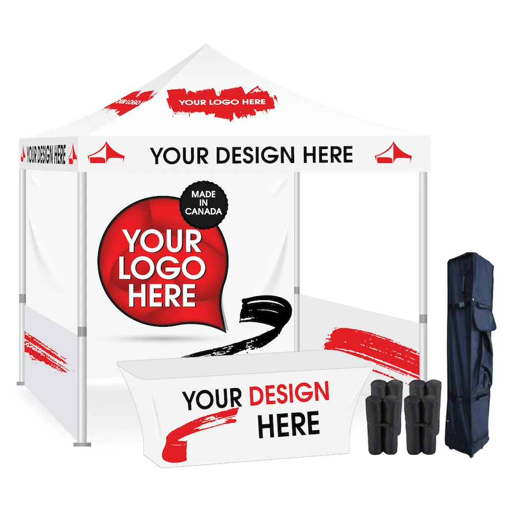 10x10 Custom Printed Canopy Tent Package #4