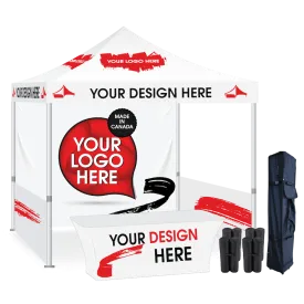 10x10 Custom Printed Canopy Tent Package #4