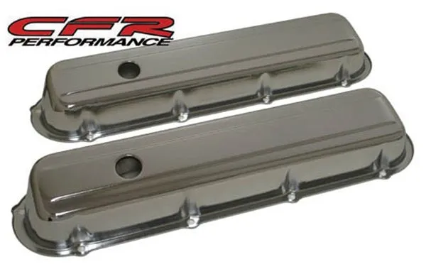 1968-84 CADILLAC 368-425-472-500 V8 VALVE COVERS - CHROME