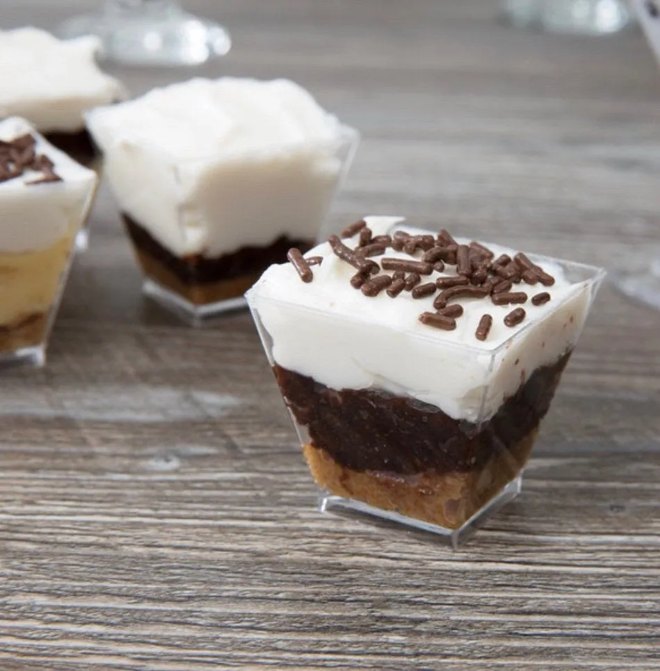 25 pack 2oz mousse cups, dipping cups, dessert cups