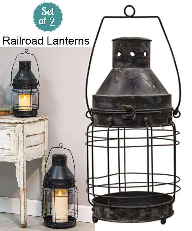 2/Set, Railroad Lanterns