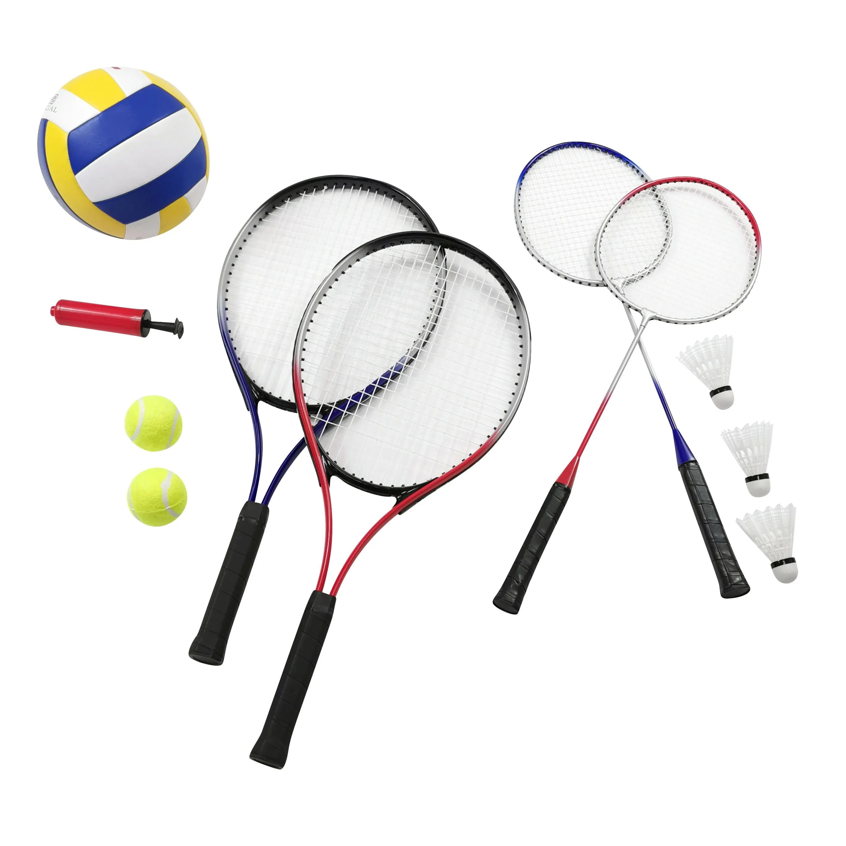 3 in 1 Badminton, Volleyball & Tennis Set with 3m Net