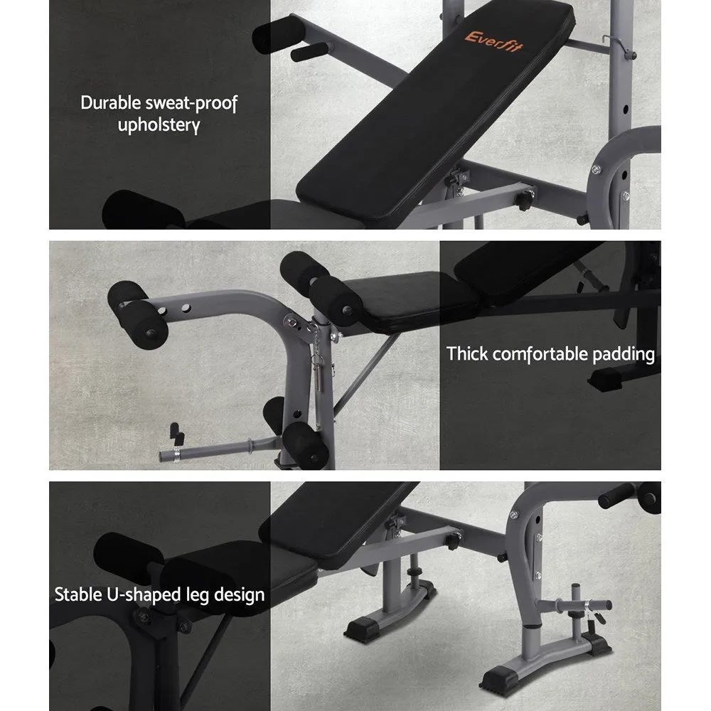 Adjustable 8-in-1 Weight Bench 200kg Capacity - Everfit