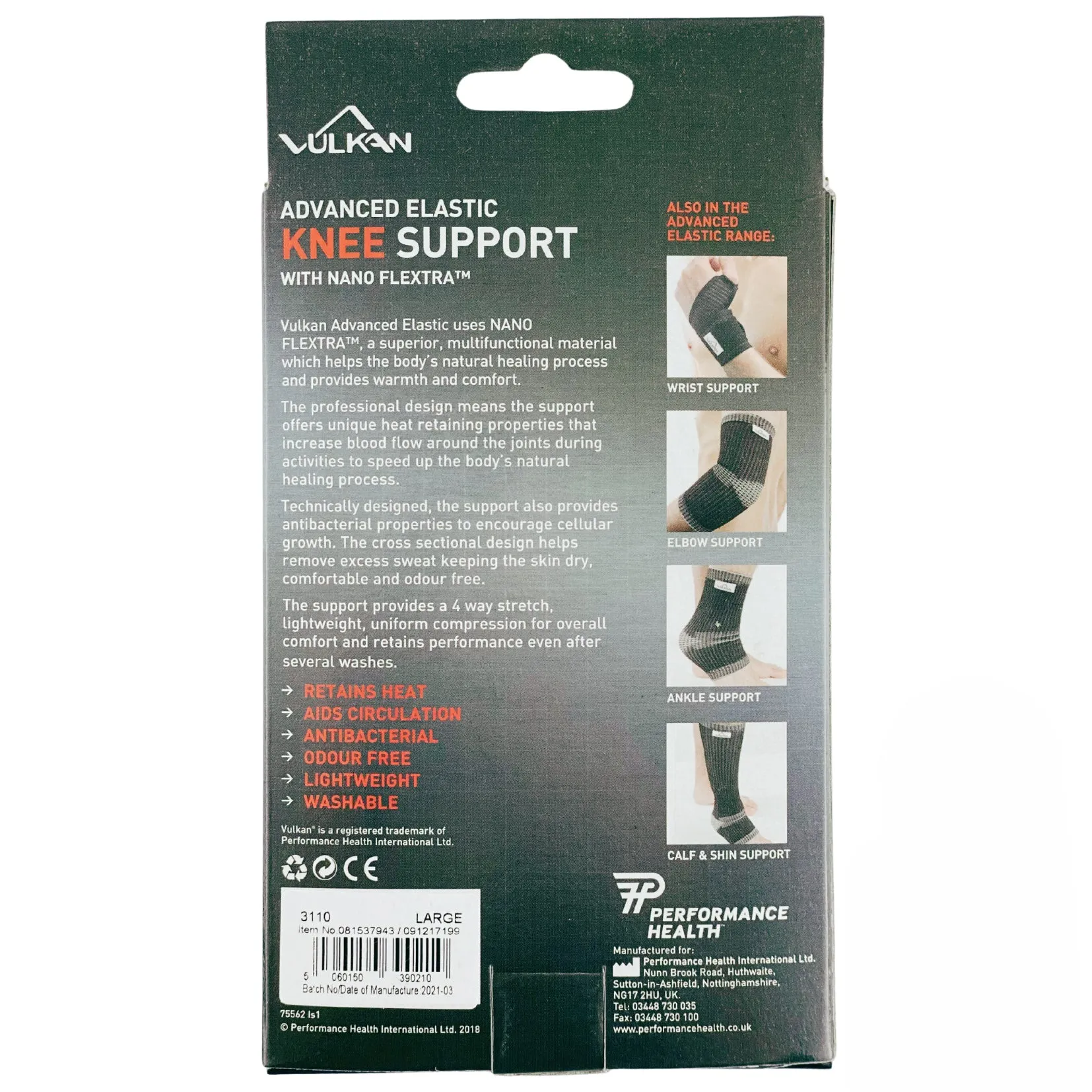 Advanced Elastic Knee Support - Vulkan (1)