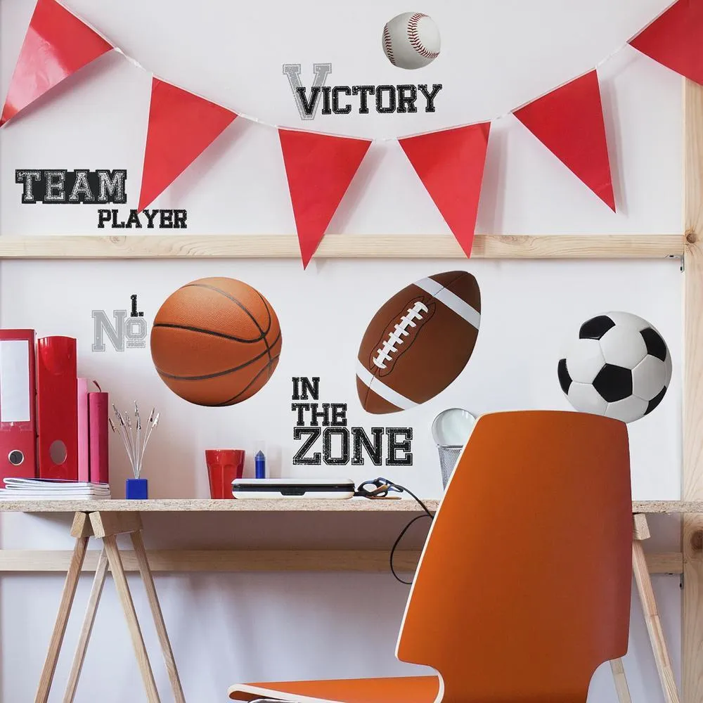 All Star Sports Sayings Wall Decals