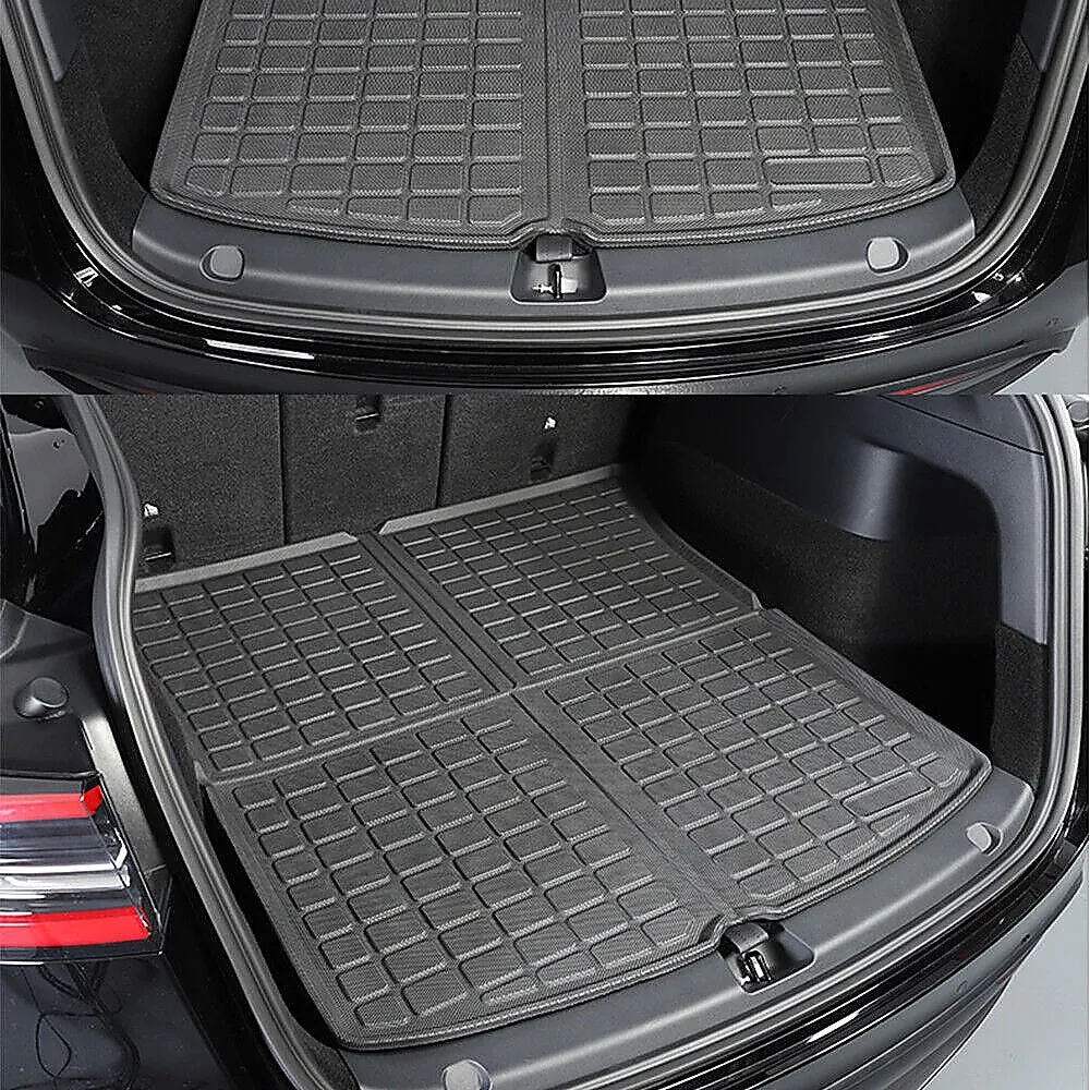 All-Weather TPE Tesla Model Y Floor Mats - 6 Piece Set