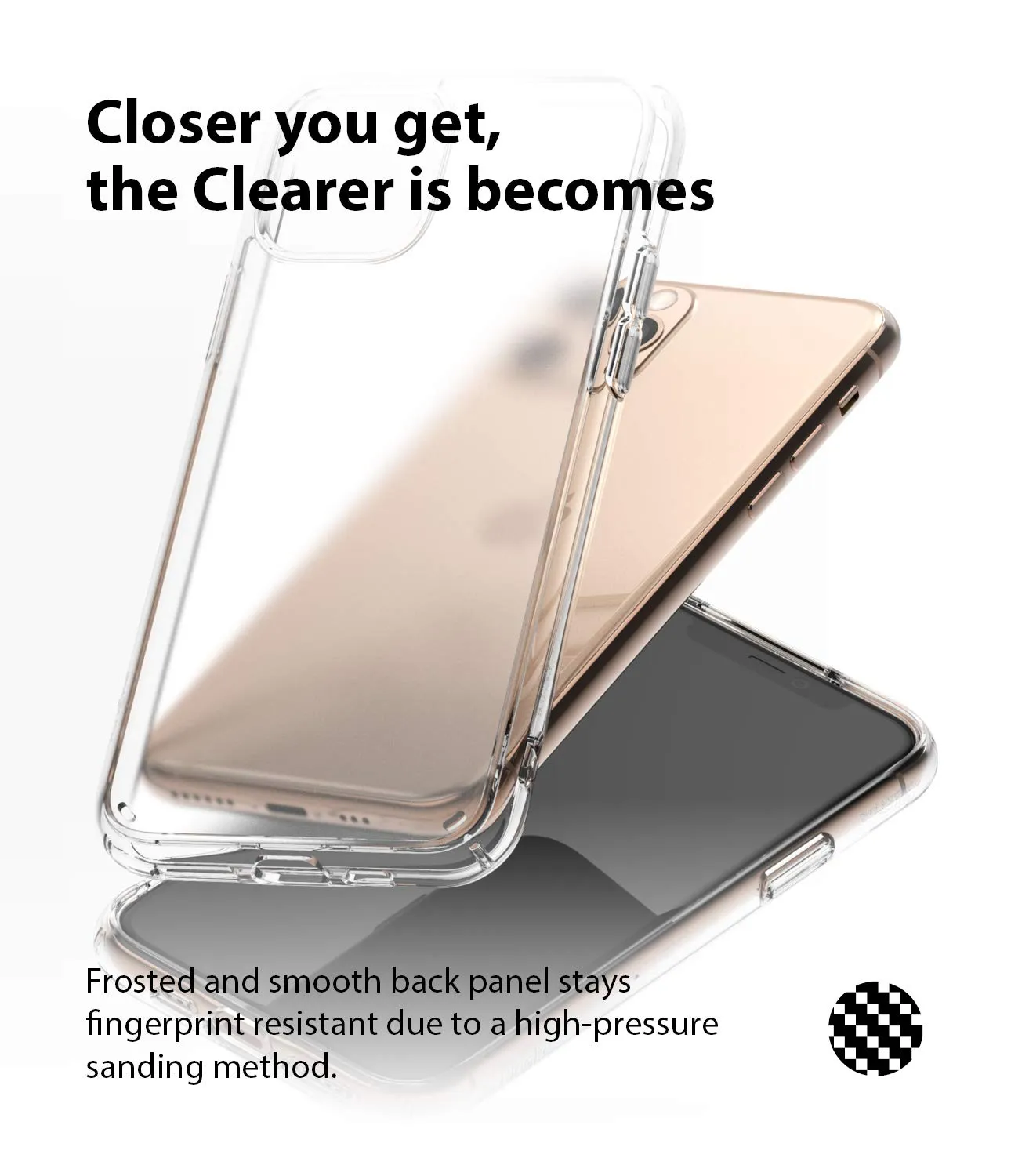 Apple iPhone 11 Pro Max Back Cover Case | Fusion Matte Clear