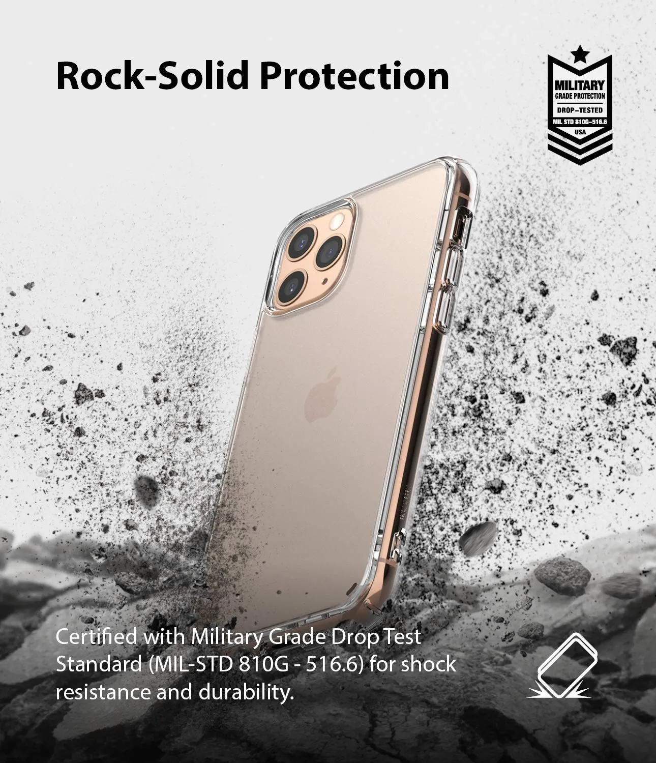 Apple iPhone 11 Pro Max Back Cover Case | Fusion Matte Clear