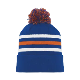 Athletic Knit (AK) A1830Y-820 Youth Edmonton Royal Blue Hockey Toque/Beanie