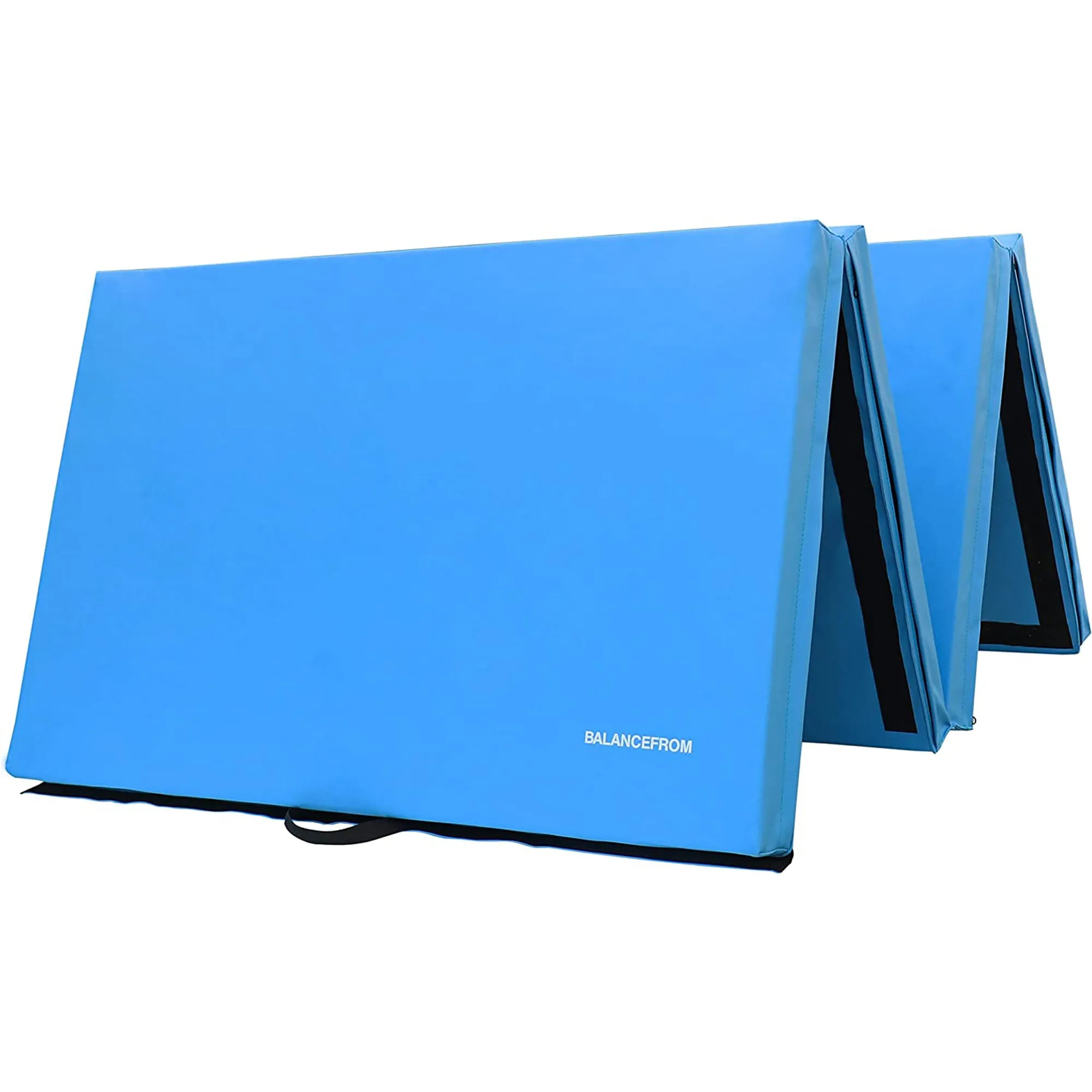 BalanceFrom Fitness 10'x4' All Purpose Folding 4-Panel Exercise Mat, Blue (Used)