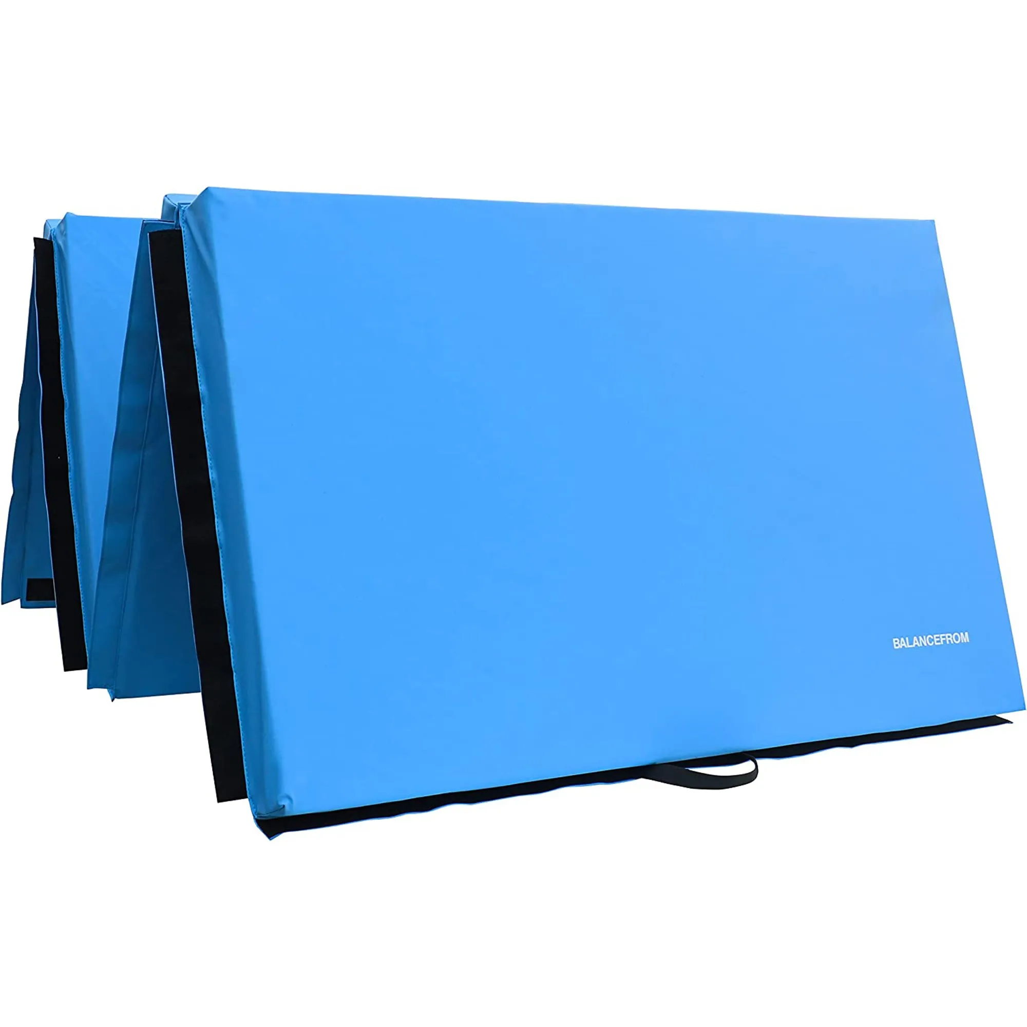 BalanceFrom Fitness 10'x4' All Purpose Folding 4-Panel Exercise Mat, Blue (Used)