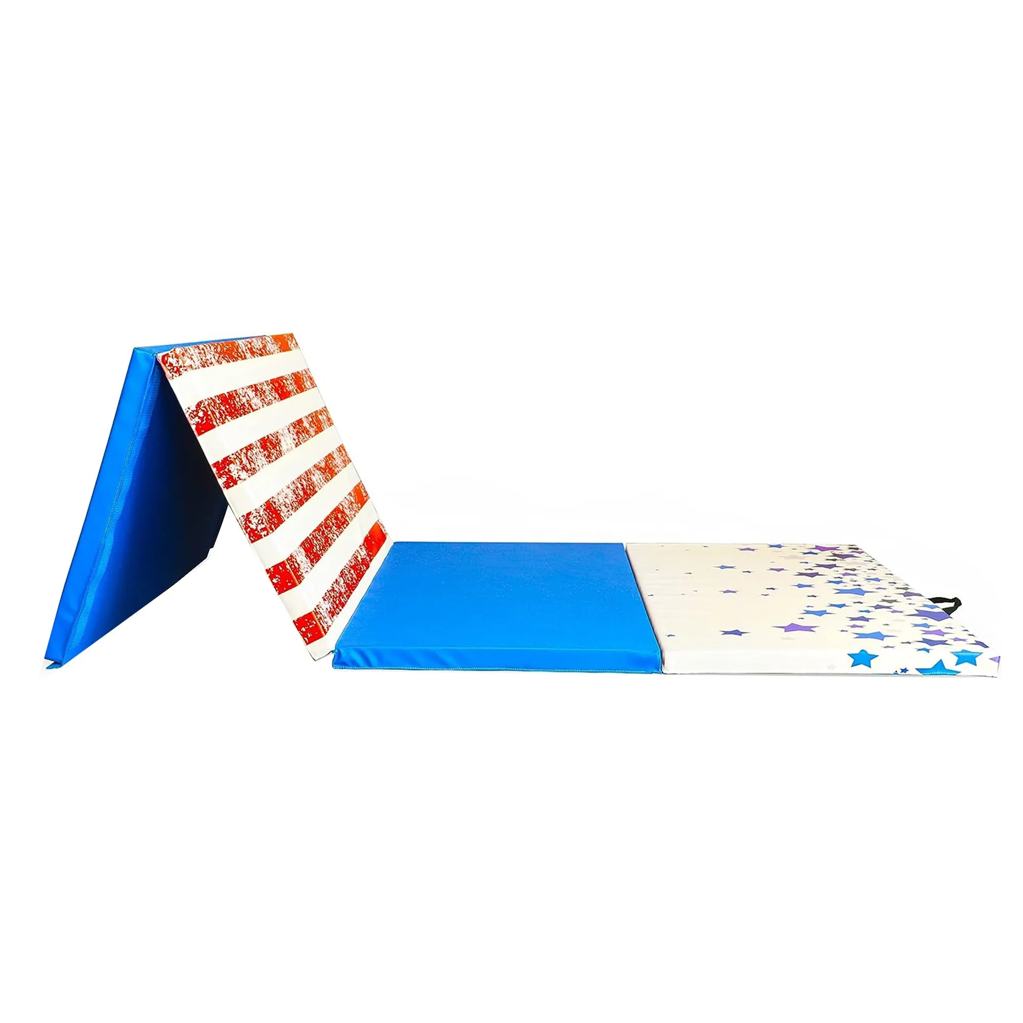 BalanceFrom Fitness 120"x48" All Purpose Exercise Mat, Star/Stripe (Open Box)