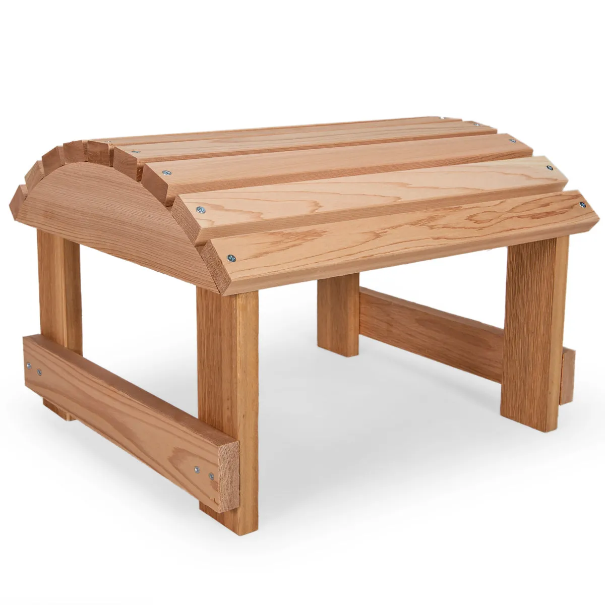 Cedar Muskoka Ottoman - Handcrafted In Canada With Rot Resistant, Untreated, Western Red Cedar.