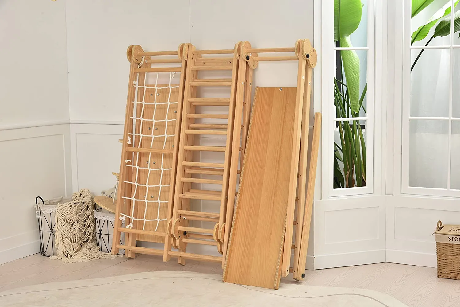 Chestnut - 8-in-1 Indoor Jungle Gym