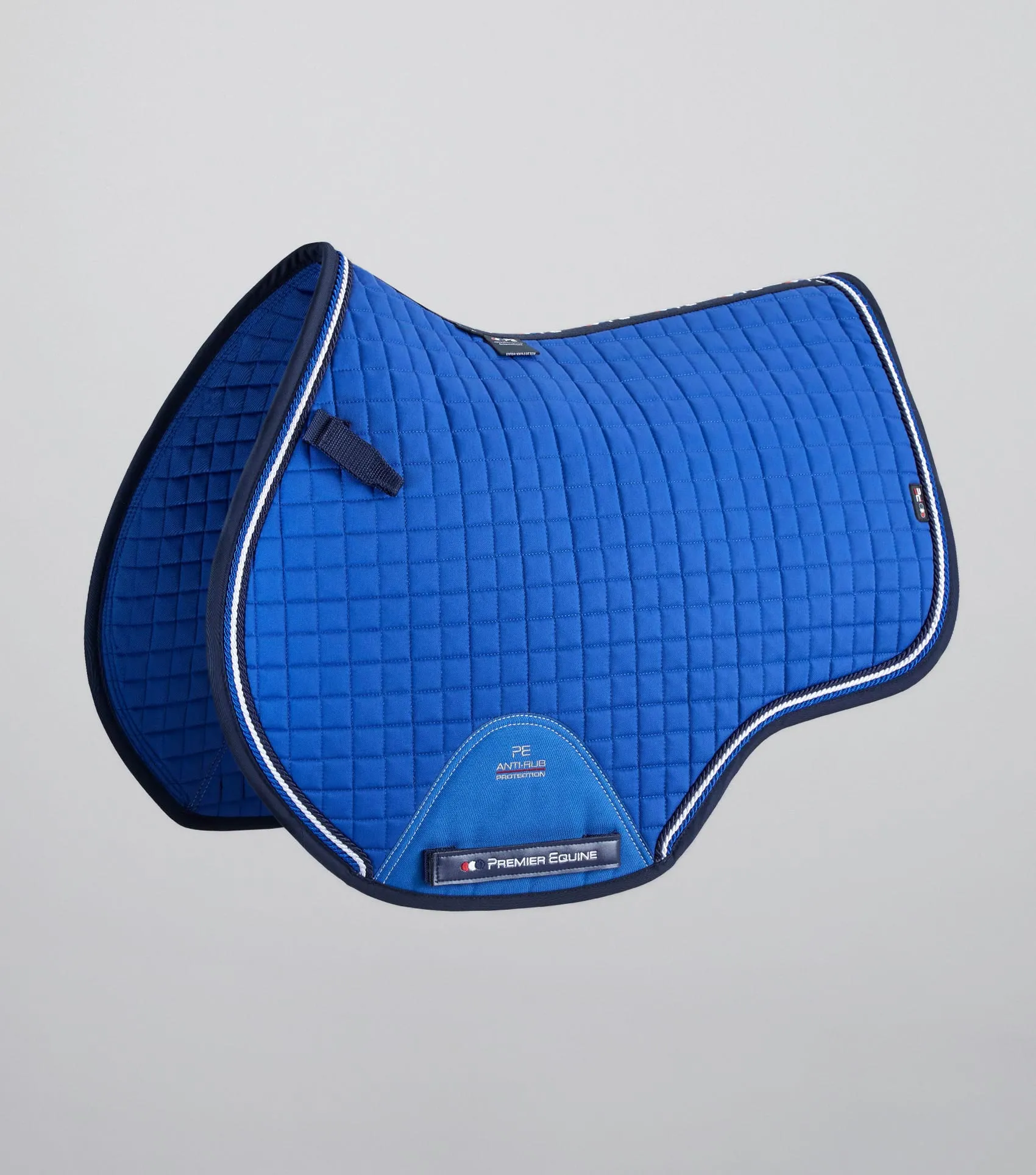 Close Contact European Cotton Saddle Pad - GP/Jump Square Royal Blue