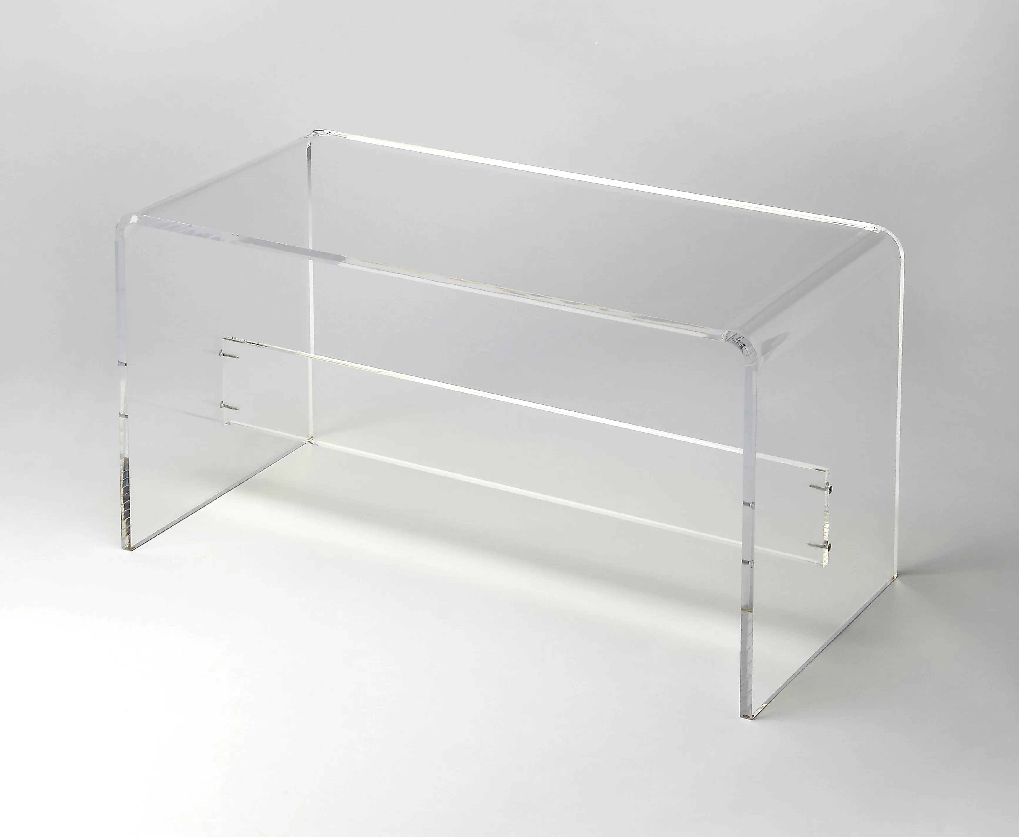 Crystal Clear Acrylic 34"W Bench in Clear  3607335