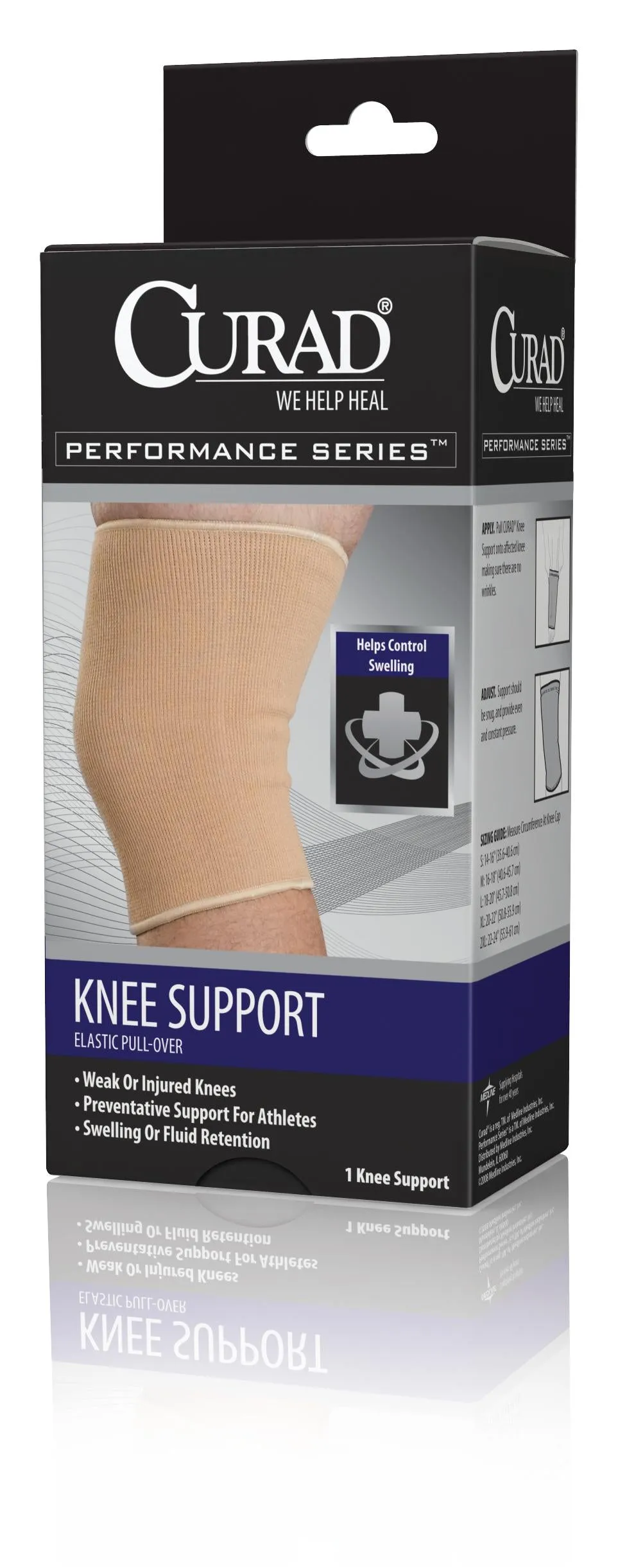 CURAD Pull-Over Knee Supports