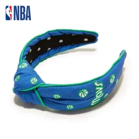 DALLAS MAVERICKS LELE SADOUGHI / NBA BLUE EMBROIDERED KNOTTED HEADBAND