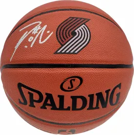 Damian Lillard Autographed Official Spalding Indoor/Outdoor Logo Basketball Portland Trail Blazers Beckett BAS Stock #195279