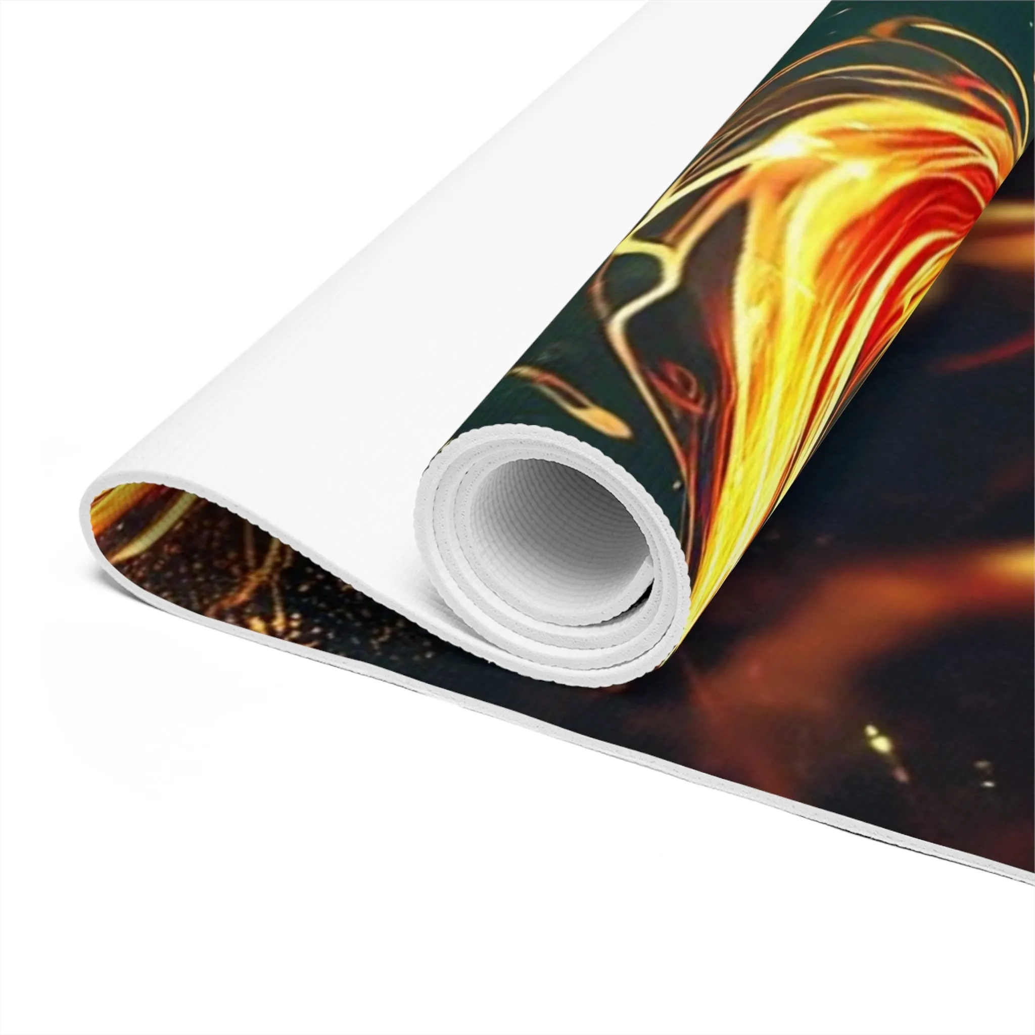 Fiery Aries Mermaid Foam Yoga Mat