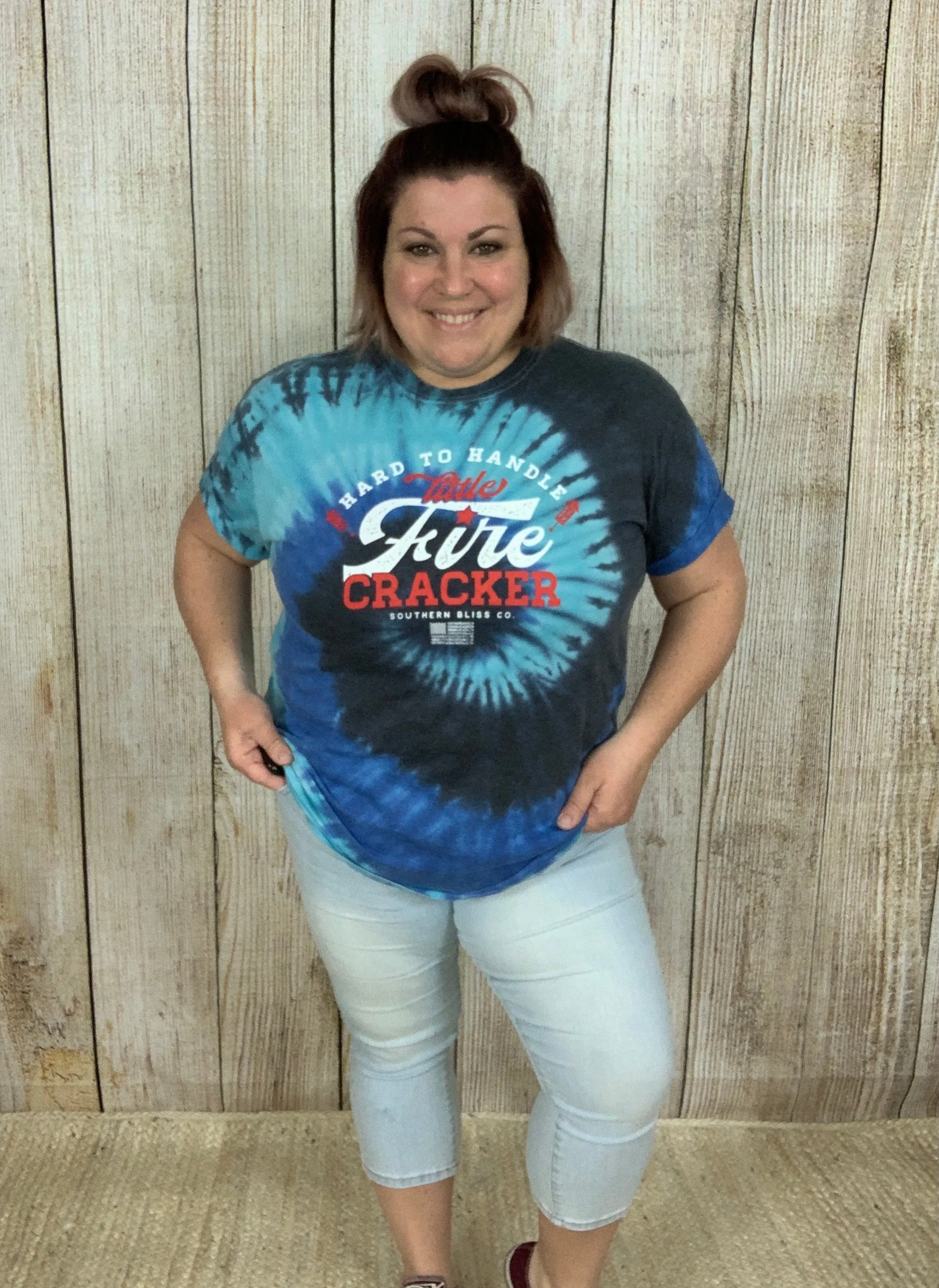 Firecracker Sprial Burnout Tee