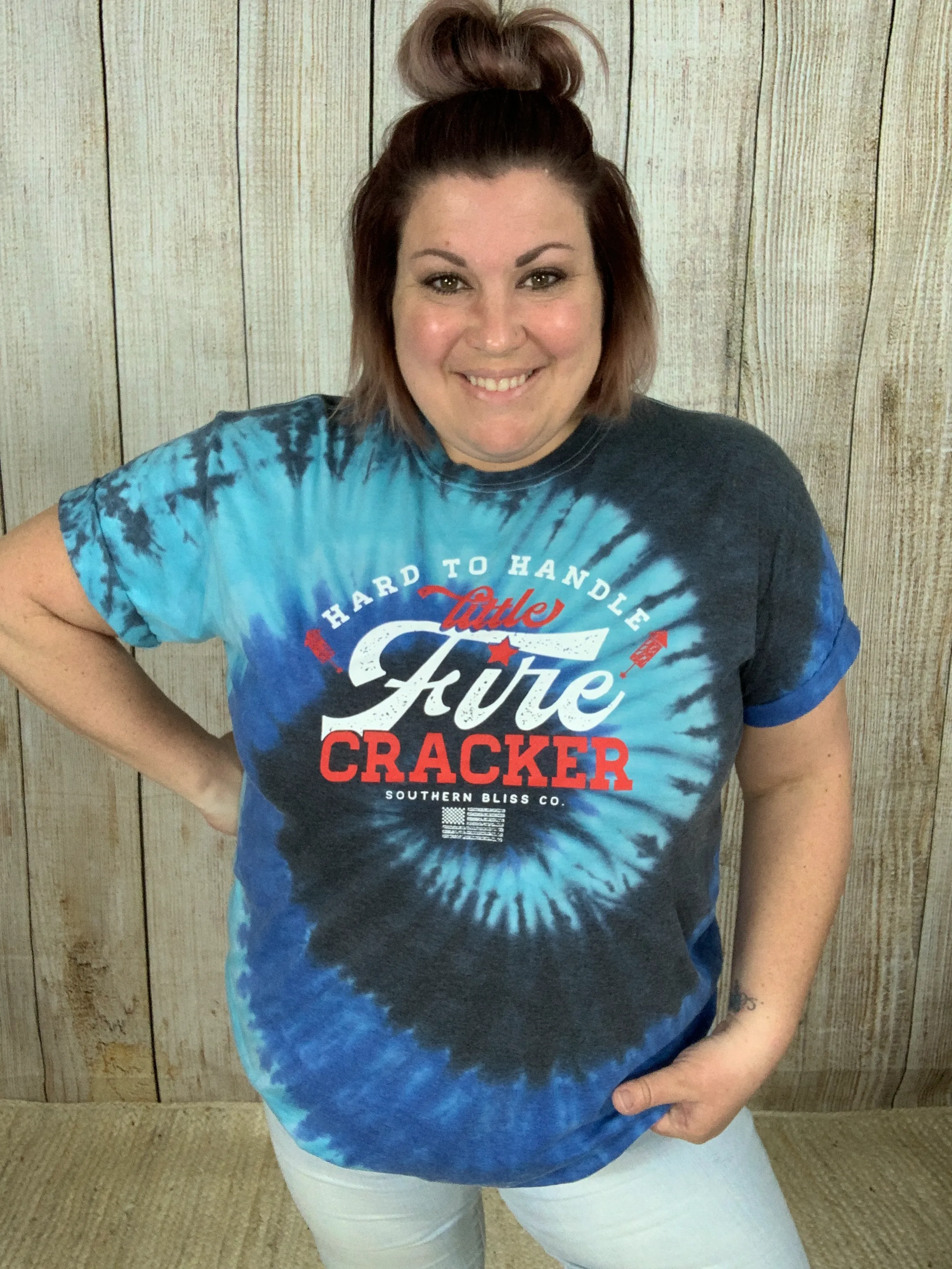 Firecracker Sprial Burnout Tee