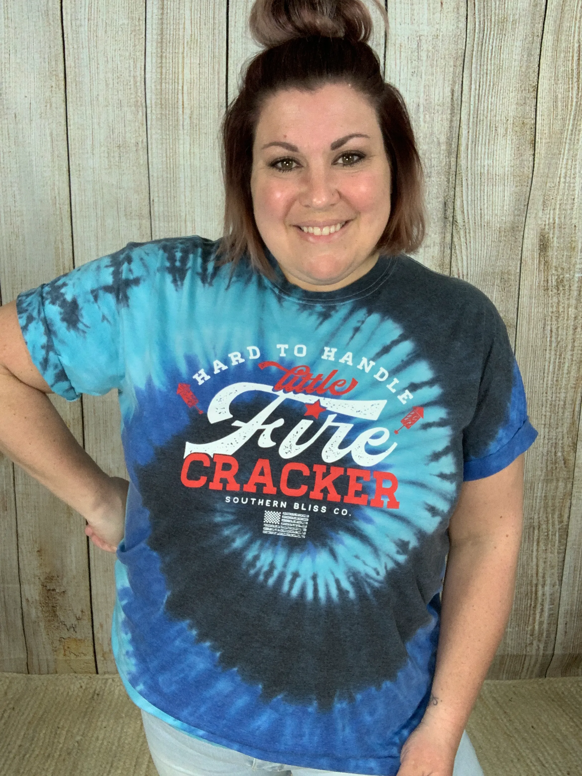 Firecracker Sprial Burnout Tee