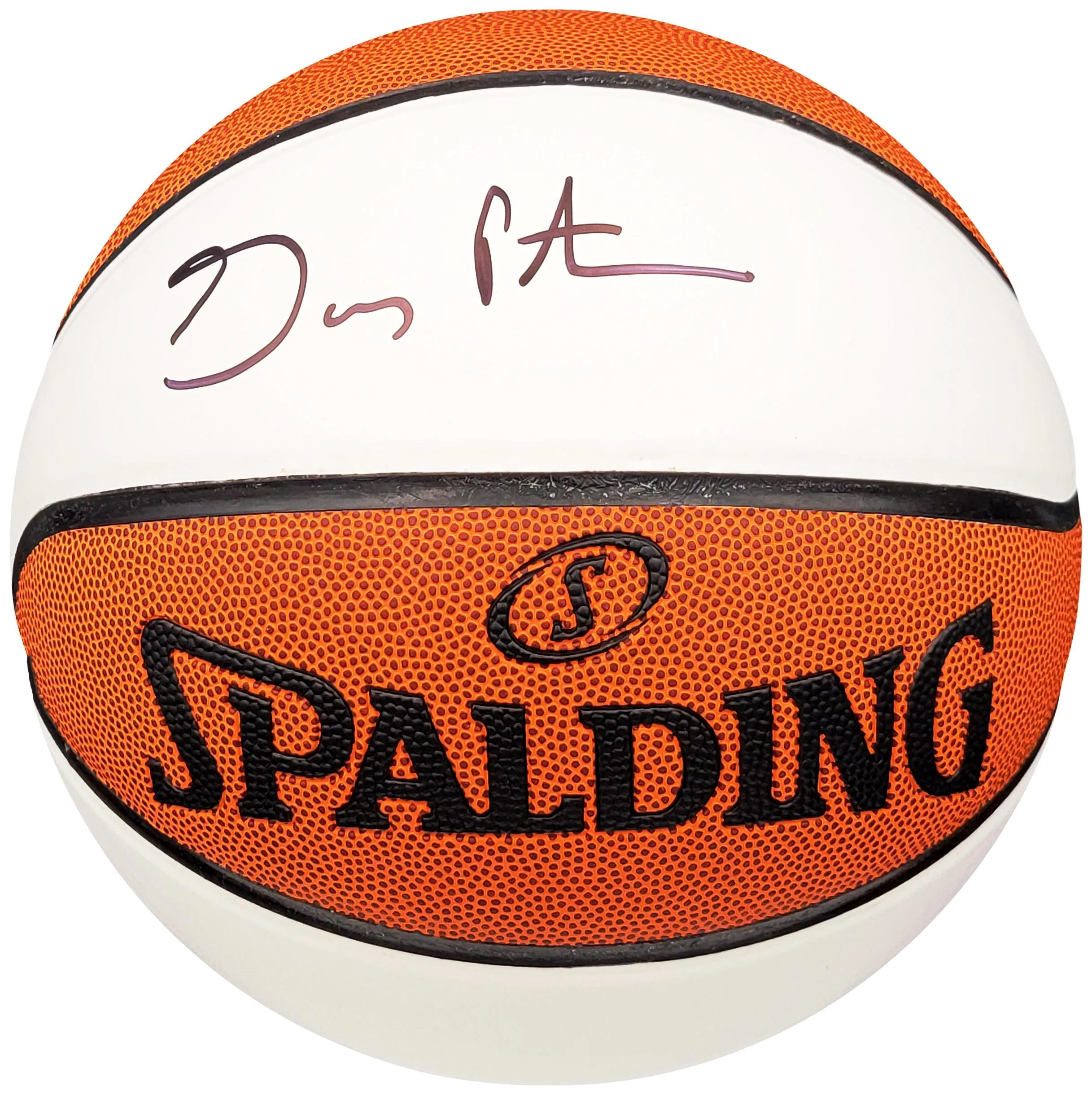 Gary Payton Autographed Official Spalding White Panel Basketball Seattle Supersonics Beckett BAS QR Stock #206120