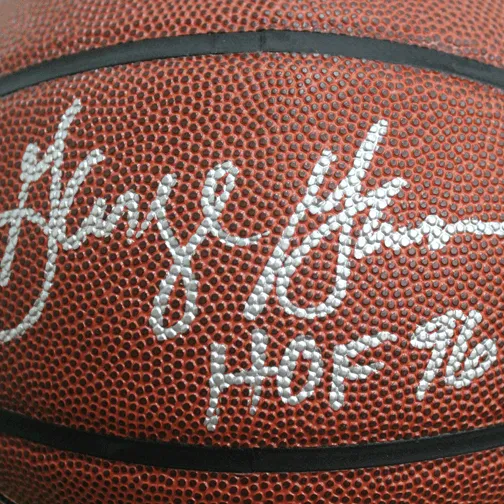 George Gervin Signed HOF '96 Inscription Spalding NBA Basketball (JSA)