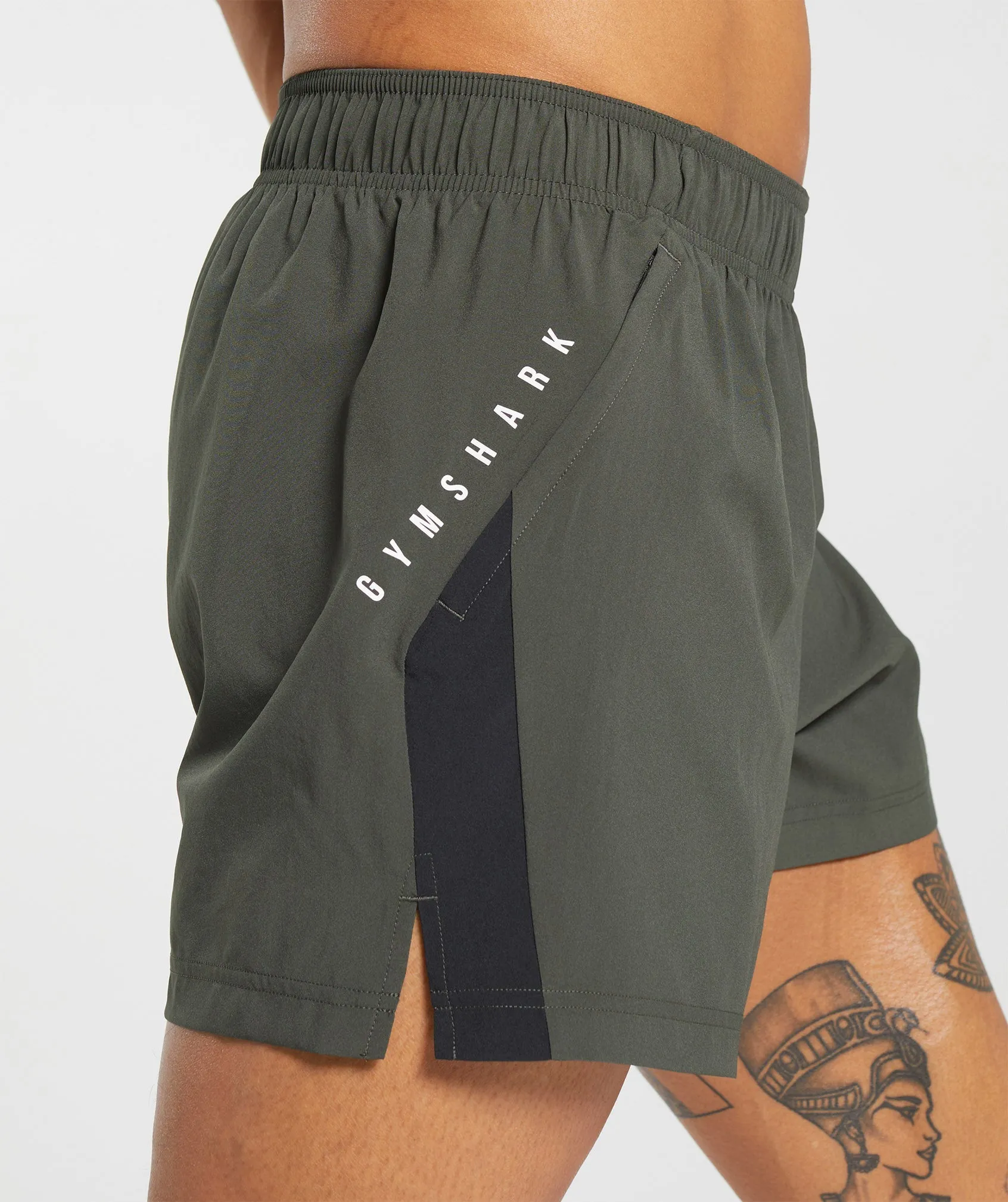 Gymshark Sport 5" Shorts - Strength Green/Black