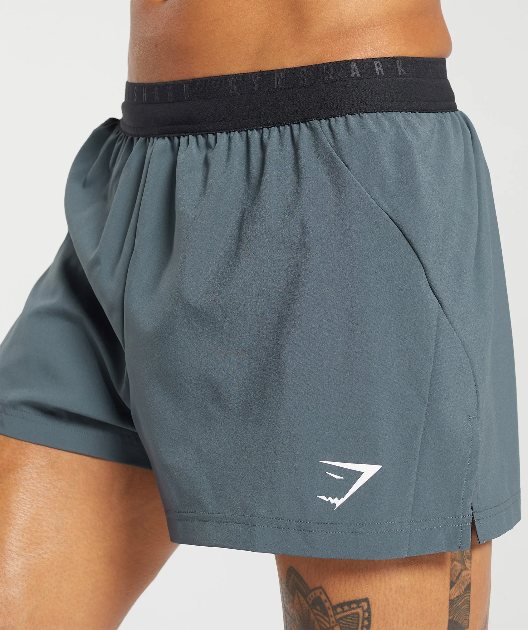 Gymshark Sport Run 3" Shorts - Titanium Blue