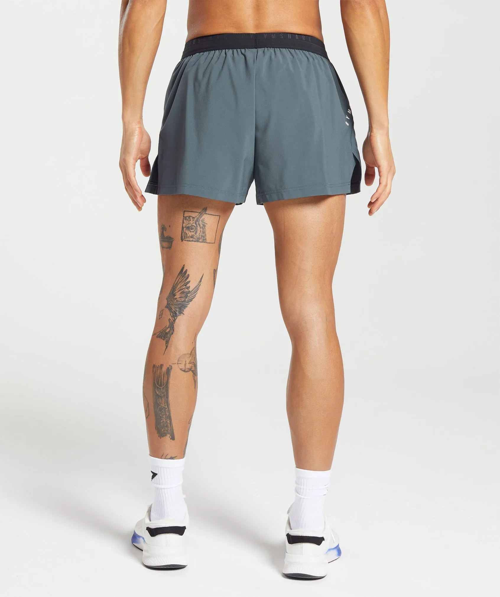 Gymshark Sport Run 3" Shorts - Titanium Blue