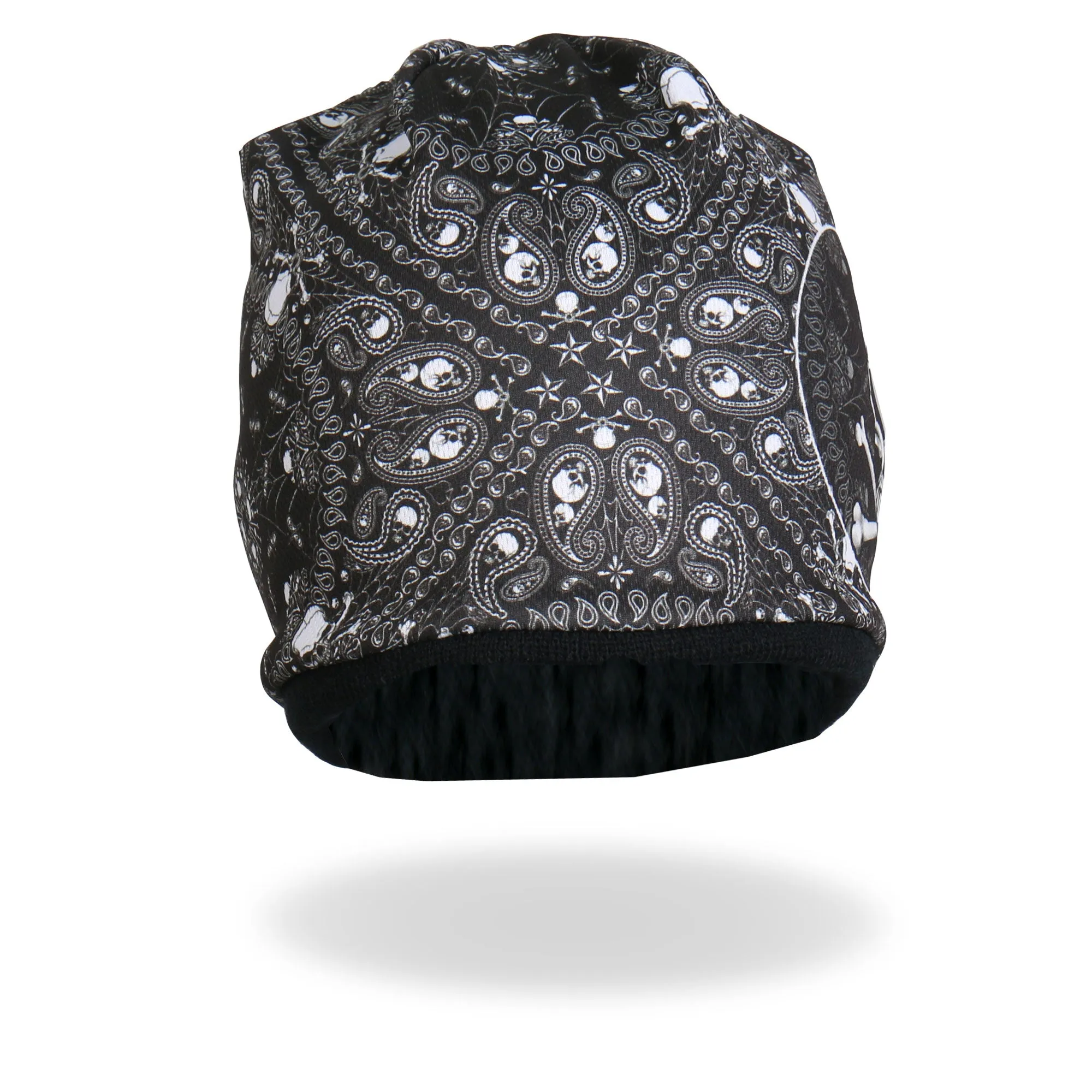 Hot Leathers KHC1025 Sublimated Paisley Bones Beanie