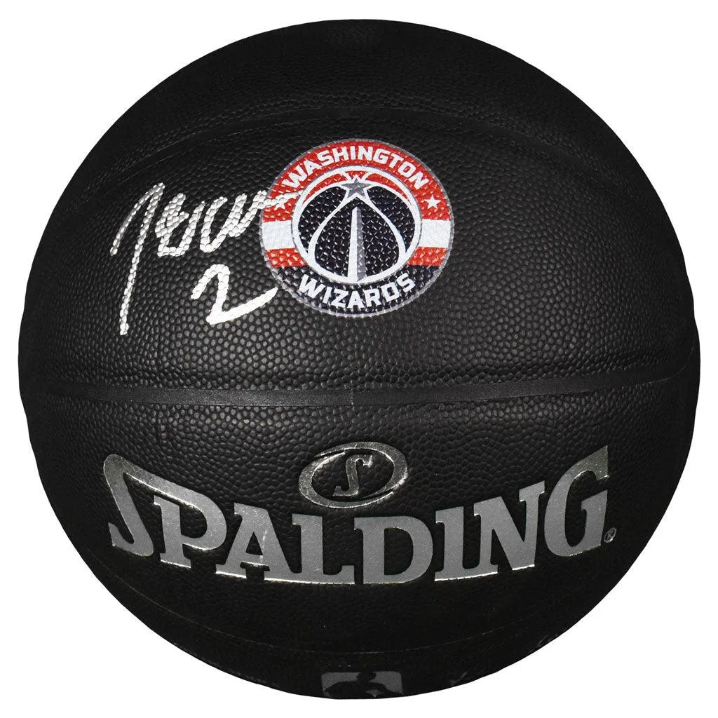 John Wall Signed Washington Wizards NBA Arena Series Black Basketball (JSA)