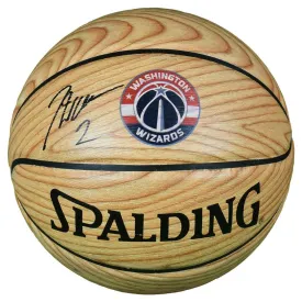 John Wall Signed Washington Wizards Wood Grain NBA Hardwood Series Basketball (JSA)