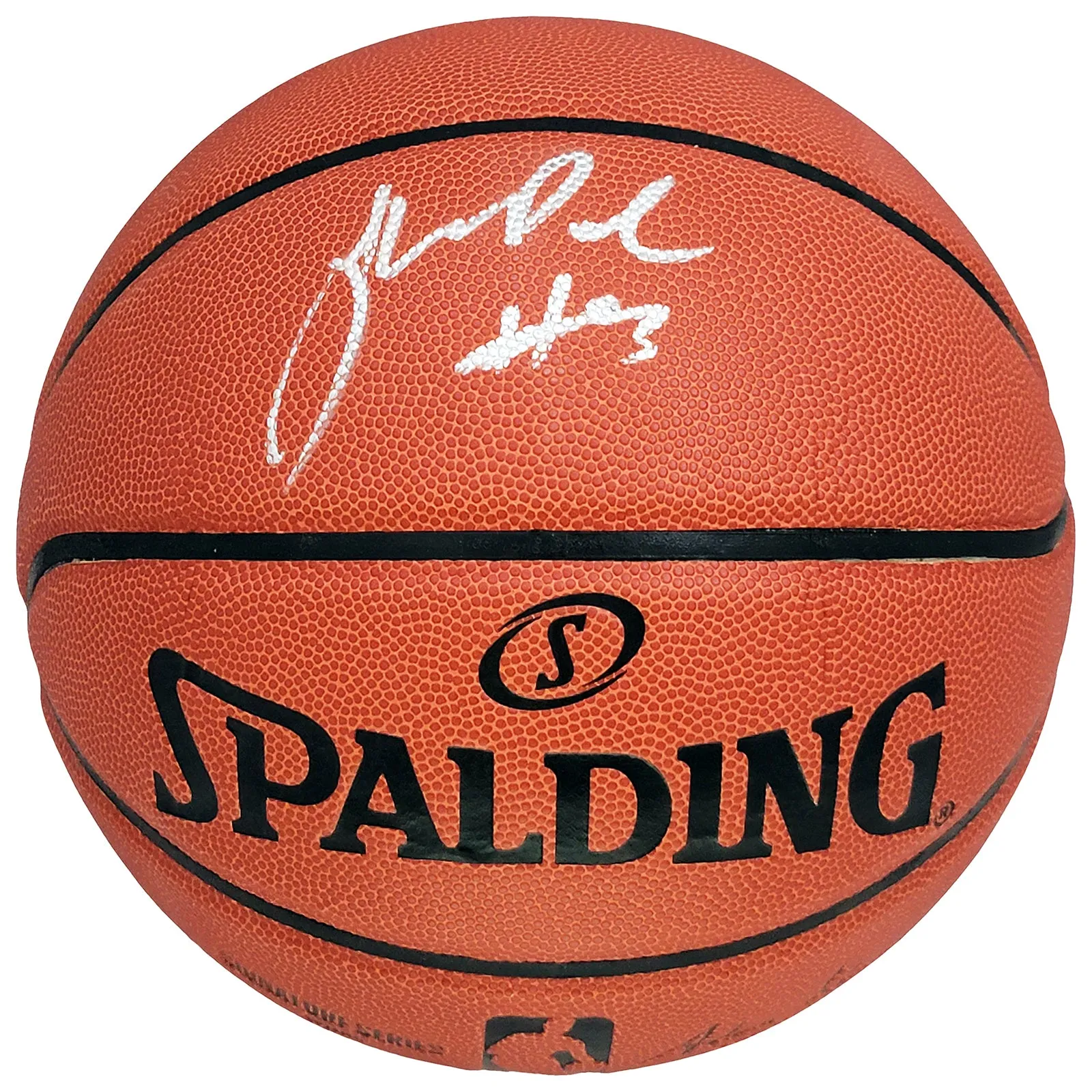 Jordan Poole Autographed Official Spalding Signature Series Basketball Golden State Warriors Beckett BAS Witness Stock #211898