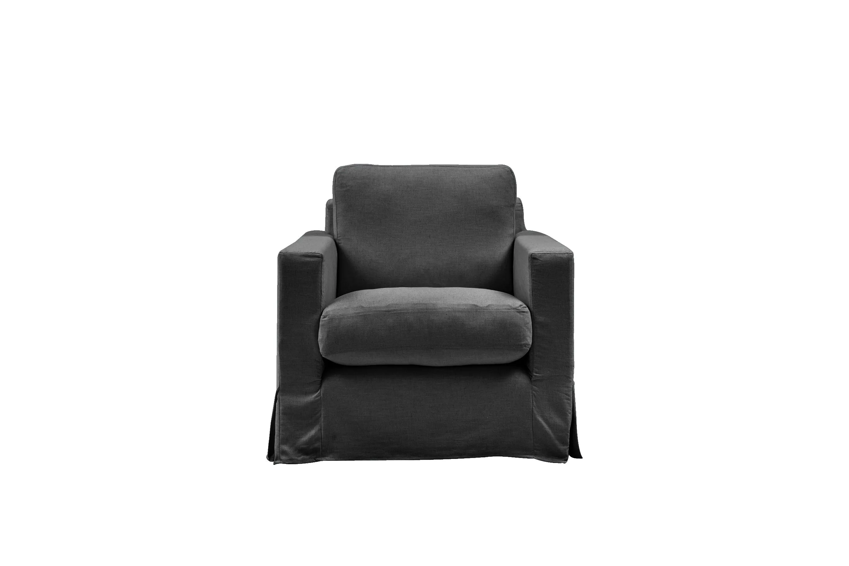 Kate | Armchair Extra Loose Cover | Capri Dark Grey