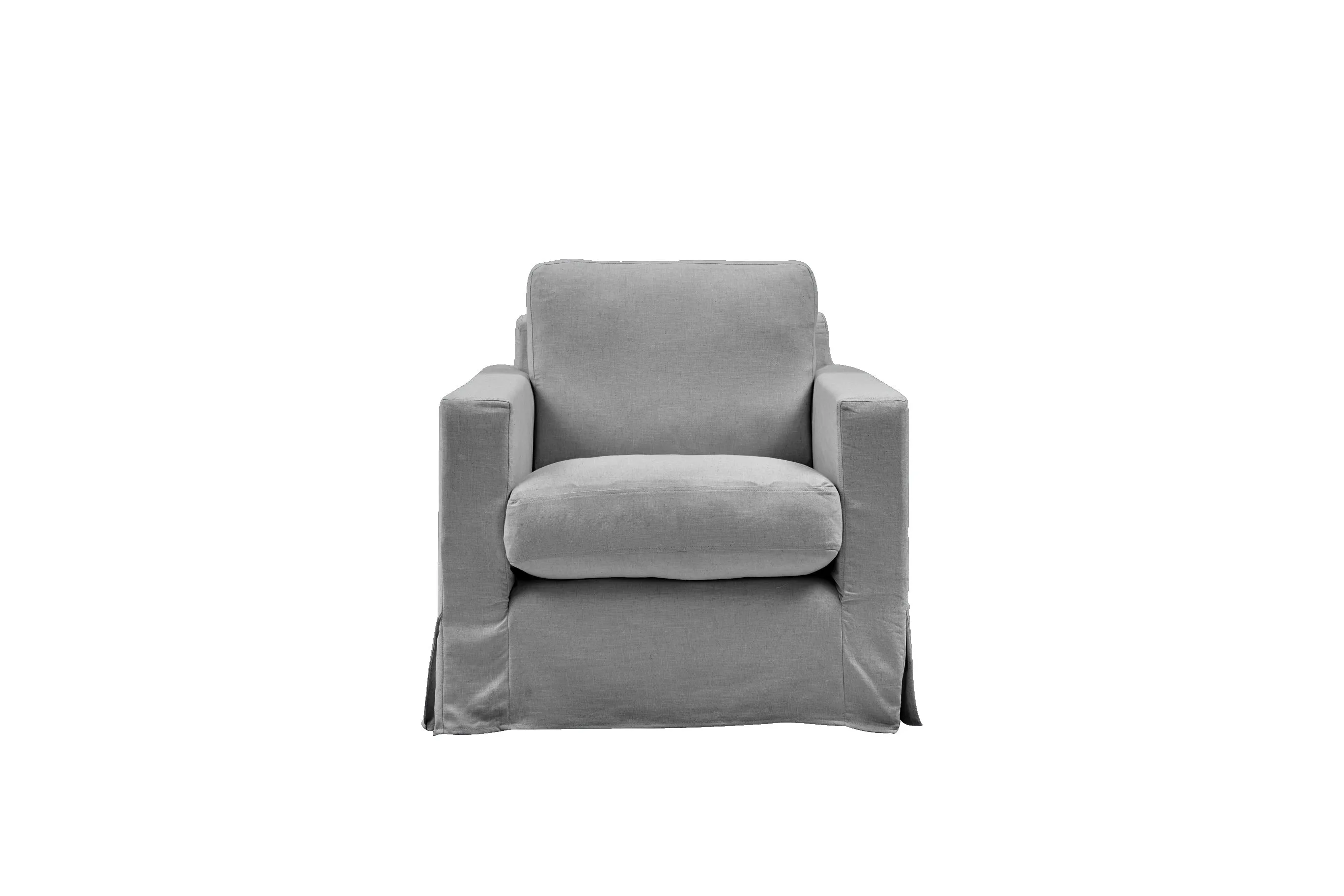 Kate | Armchair Extra Loose Cover | Capri Light Grey