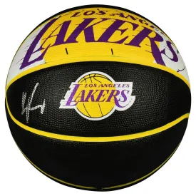 Kyle Kuzma Signed Los Angeles Lakers NBA Team Logo Black Basketball (Beckett)