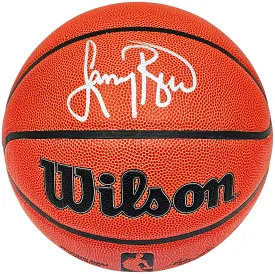 Larry Bird Autographed Authentic Series Indoor/Outdoor Wilson NBA Basketball Boston Celtics PSA/DNA Stock #215609