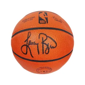 Larry Bird Signed Wilson NBA Authentic Series Basketball Black Ink (JSA)