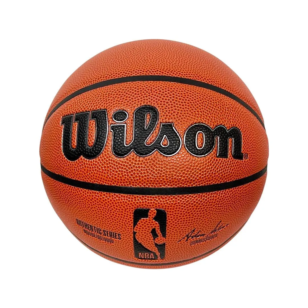 Larry Bird Signed Wilson NBA Authentic Series Basketball Black Ink (JSA)