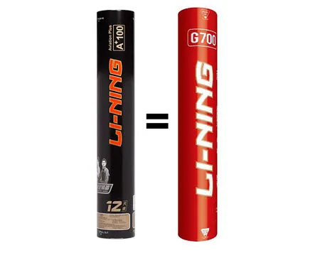 Li-Ning A  100 / G700 [75 speed] Feather Shuttle