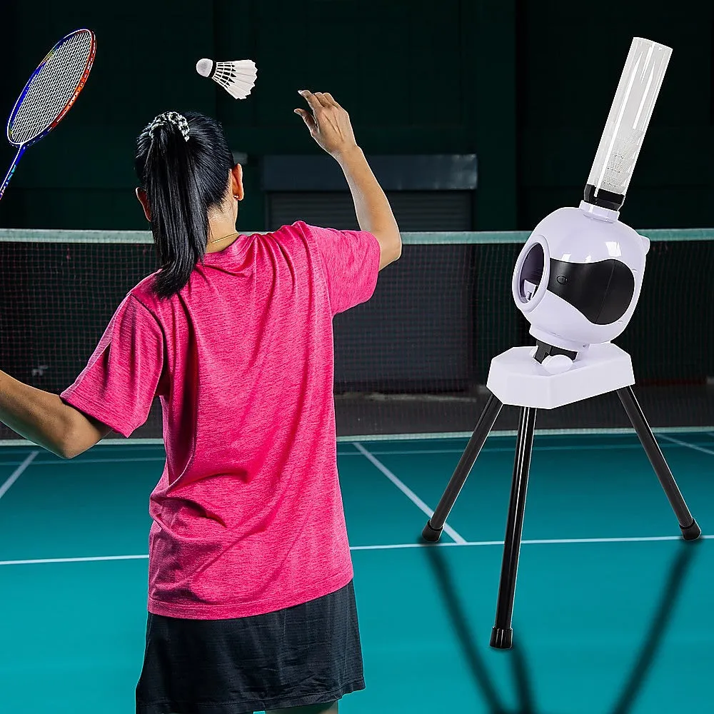 Lightweight Portable Badminton Robot w/ 6 Shuttlecocks