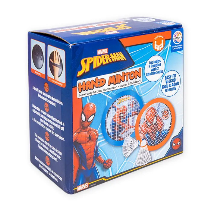 Marvel Spiderman Handminton. New way to play badminton indoors & outdoors