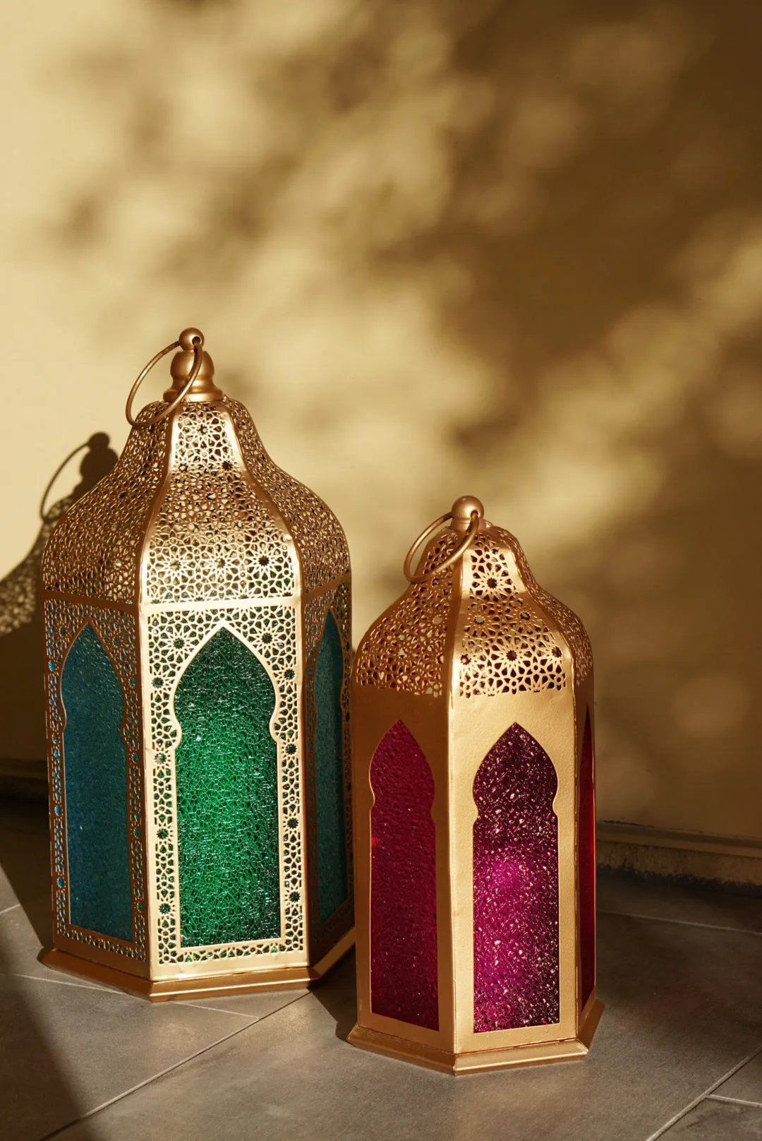 Moroccan Floor Lantern Set