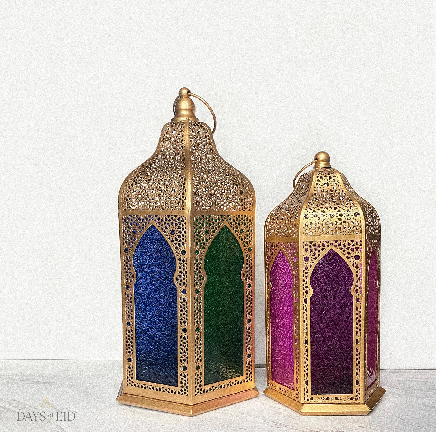 Moroccan Floor Lantern Set