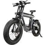 MotoTec Roadster 48v 500w Lithium Electric Bicycle Grey